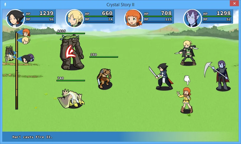 Crystal Story II gameplay screenshot 1